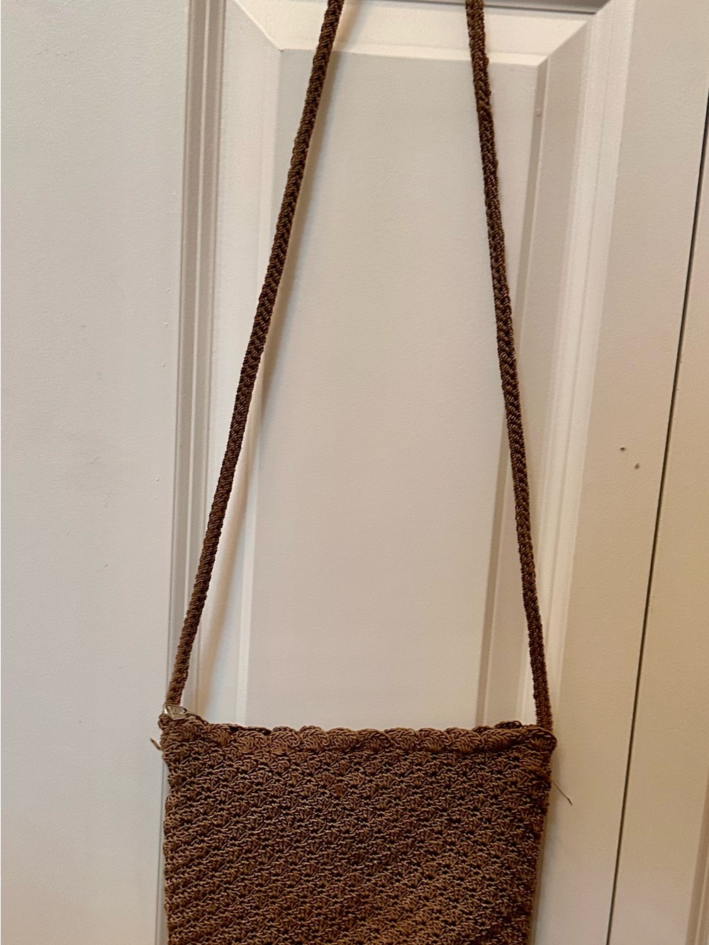 The Sak Brown Woven Crochet Shoulder Bag - Picture 2 of 4